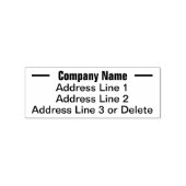 ビジネス名差出人住所 ラバースタンプ (インプリント)