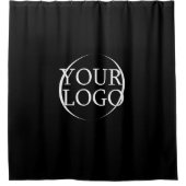 ビジネス名独自の会社文字の作成 シャワーカーテン (正面)