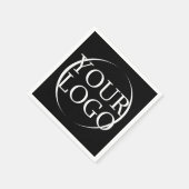 ビジネス名独自の会社文字の作成 スタンダードカクテルナプキン (角)