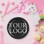 ビジネス名独自の会社文字の作成 ペーパープレート (パーティー)