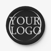 ビジネス名独自の会社文字の作成 ペーパープレート (正面)