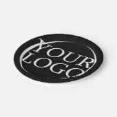 ビジネス名独自の会社文字の作成 ペーパープレート (アングル)