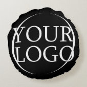 ビジネス名独自の会社文字の作成 ラウンドクッション (裏面)