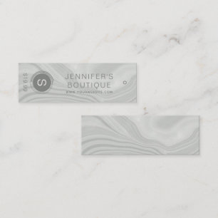 ビジネス名衣料品価格サイズつるラベル大理石 コーリングカード