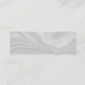 ビジネス名衣料品価格サイズつるラベル大理石 コーリングカード (裏面)