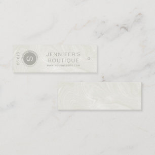ビジネス名衣料品価格サイズつるラベル大理石 コーリングカード