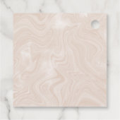 ビジネス名衣類サイズラベル大理石ラベル フェイバータグ (裏面)