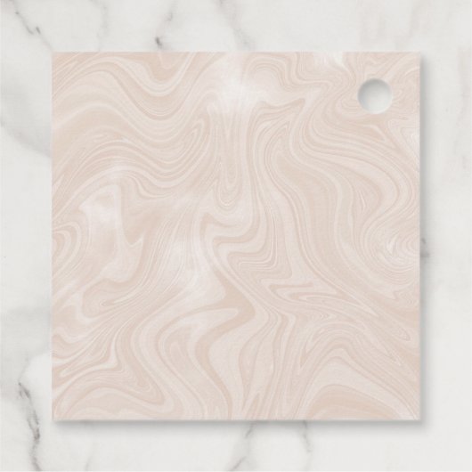 ビジネス名衣類サイズラベル大理石ラベル フェイバータグ (裏面)