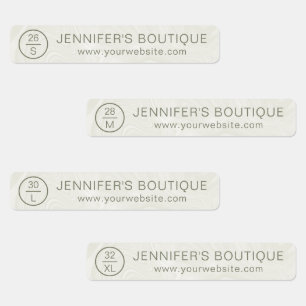 ビジネス名衣類サイズラベル大理石 ラベル