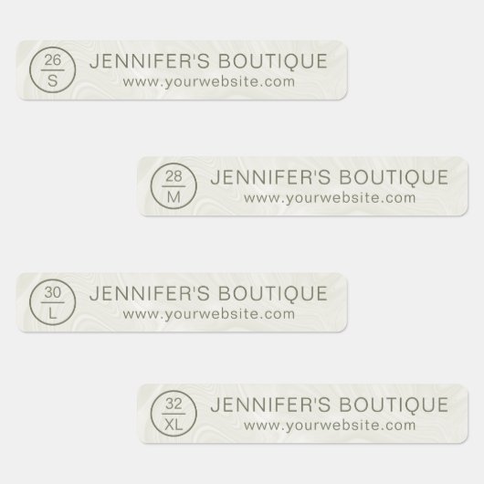 ビジネス名衣類サイズラベル大理石 ラベル (グループ)