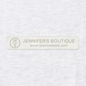 ビジネス名衣類サイズラベル大理石 ラベル (デザイン1)