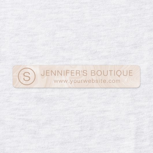 ビジネス名衣類サイズラベル大理石 ラベル (デザイン1)