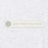 ビジネス名衣類サイズラベル大理石 ラベル (デザイン1)