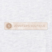 ビジネス名衣類サイズラベル大理石 ラベル (デザイン1)