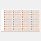 ビジネス名衣類サイズラベル大理石 ラベル (シート)