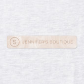 ビジネス名衣類サイズラベル大理石 ラベル (デザイン1)