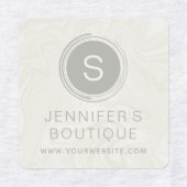 ビジネス名衣類サイズラベル大理石 ラベル (デザイン2)