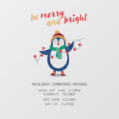 ビジネス名 オフィス クリスマス 営業時間を追加 ウィンドウサイン (シート)