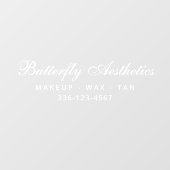 ビジネス名 カスタム ブランディング サイン ホワイト ウィンドウサイン (シート)