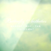 ビジネス名 カスタム ブランディング サイン ホワイト ウィンドウサイン (シート3)