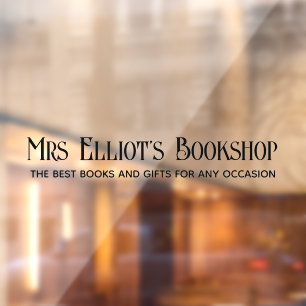 ビジネス名&タグラインシックシンプル ウィンドウサイン