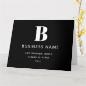 ビジネス名、モノグラムおよび追加文字の作成 カード (黄色い花)