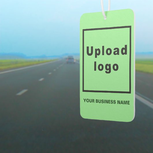 ビジネス名&ロゴ付きライトグリーンエアーフレッシュナー カーエアーフレッシュナー