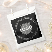 ビジネス名、Webサイト+アップロードされたイメージ フェイバーバッグ (クリップ留めされた状態)