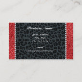 ビジネス名redグリッターgray leopard 名刺 (裏面)