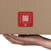 ビジネス名red qrコードInstagram スクエアシール