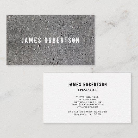 ビジネス向けの厳しいスタイルの名刺 名刺 (正面/裏面)