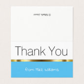 ビジネス向けの古典サンキューカード (外部フラット)