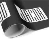 ビジネス向けの現代的な名前または編集可能なブランド名 ラッピングペーパー (ロールコーナー)