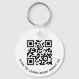ビジネス向けアルミQRコードキーチェーンのロゴラウンド キーホルダー