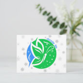 ビジネス向けカスタマイズ可能な寄付ライフカード シーズンポストカード (スタンド正面)