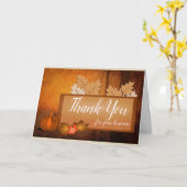 ビジネス向けカスタマイズ感謝祭カード カード (黄色い花)