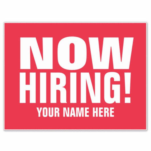 ビジネス向けカスタムビニールシールの採用 シール (正面)