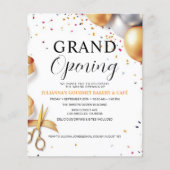 ビジネス向けグランドオープニングバルーンとリボン切断 (正面)