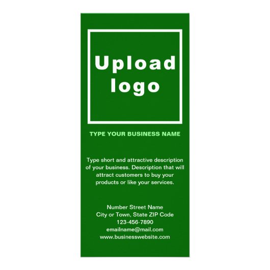 ビジネス向けグリーンラックカード ラックカード (正面)