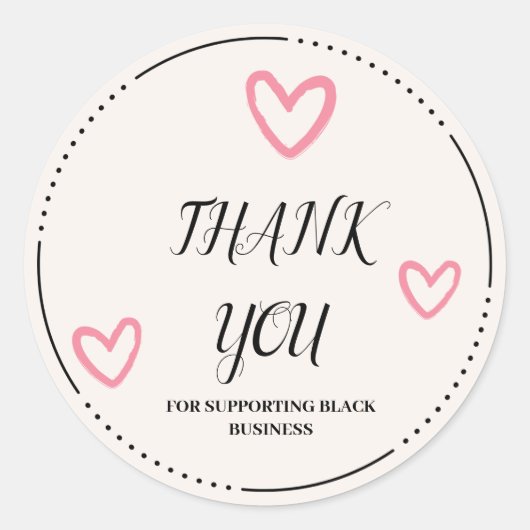 ビジネス向けスタンプを押してくれてありがとう ラウンドシール (正面)