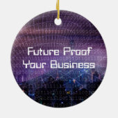 ビジネス向けデジタル変換 セラミックオーナメント (裏面)