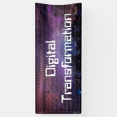 ビジネス向けデジタル変換 横断幕 (縦)