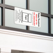 ビジネス向けハヌカーのホワイトバナー販売 横断幕 (ビルの外側)