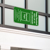 ビジネス向けハヌカー販売のグリーンバナー 横断幕 (ビルの外側)