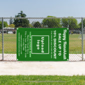 ビジネス向けハヌカー販売のグリーンバナー 横断幕 (インサイチュ)