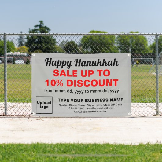 ビジネス向けハヌカー販売の灰色の四角形バナー 横断幕 (インサイチュ)