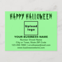 ビジネス向けハロウィーンの挨拶（淡い緑）