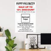 ビジネス向けハロウィーン販売のホワイトポスター ポスター (ホームオフィス)