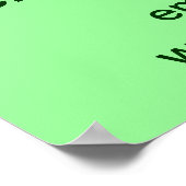 ビジネス向けハロウィーン販売のライトグリーンポスター ポスター (角)