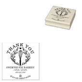 ビジネス向けピンクベーカリーウィスクロゴ ラバースタンプ (押印)